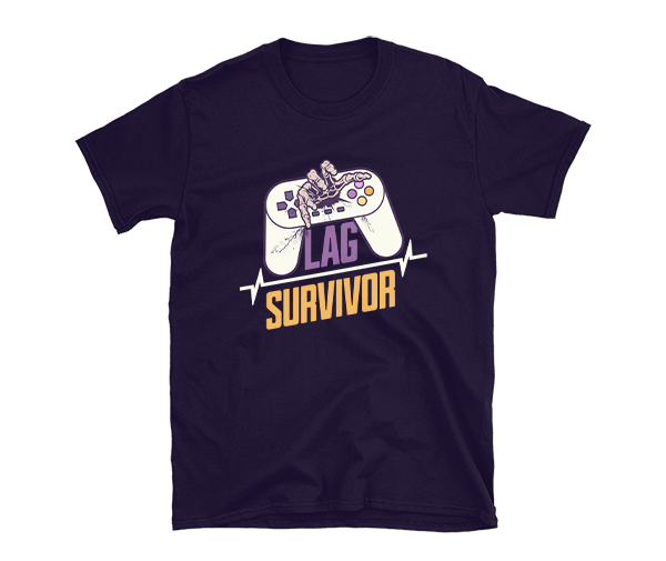 lag survivor gamer t-shirt